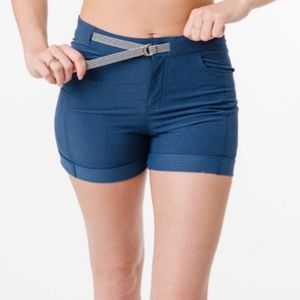 NWT Medium Zyia Active Not Just A Trail Blue Shorts